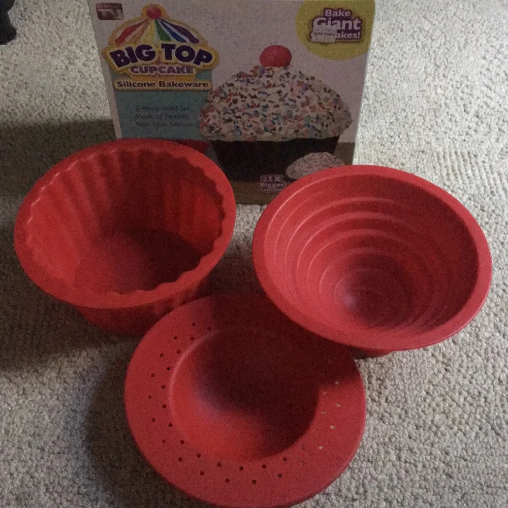 Big top cupcake silicone bakeware